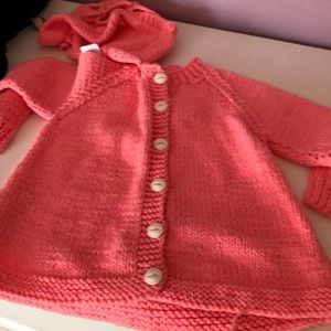 Hand knit kids sweater